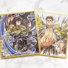 鬼滅の刃 WEBSHOPくじ アクリル色紙 C45 冨岡義勇 C43 悲鳴嶼行冥