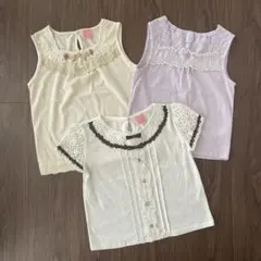 axes femme Kids トップス3点セット