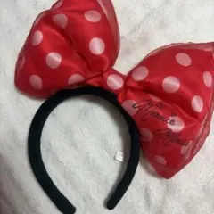 ミニーマウス リボンカチューシャ