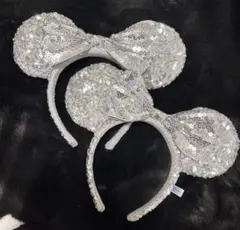 【匿名配送】ディズニー　カチューシャ　スパンコール2個セット