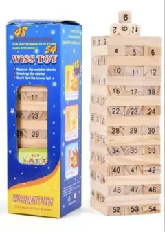 WISS TOY 木製ブロックゲーム 48ピース