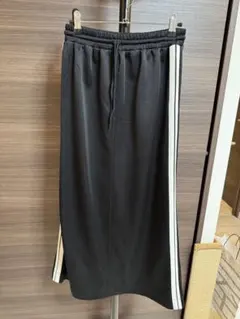 【Ray BEAMS】サイドライン ジャージ スカート　ブラック　サイズ1
