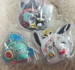 サンリオ　パッケージチャーム&チョコボーロ　バツ丸　ポチャッコ　ハンギョドン