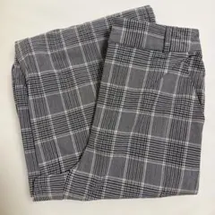 GU チェック柄ワイドパンツ Sサイズ