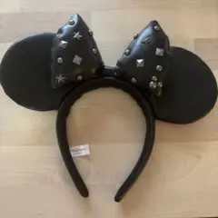 ブラックミニーマウス耳カチューシャ