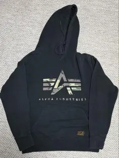 f*s様 ALPHA INDUSTRIES 迷彩ロゴ フーディー Mサイズ パーのサムネイル