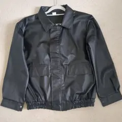 黒エラスティックバンドジャケット