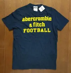 ★新品★abercrombie★ロゴ★Tシャツ★キッズ★ネイビー★S★140㎝★