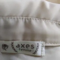axes femme レース装飾ブラウス ベージュ M