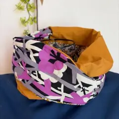 コットンスヌード　No.437　ねじれスヌード　つけ襟感覚　ハンドメイド