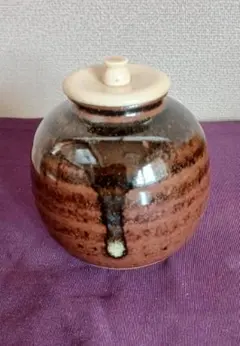 モンローちゃん山口定鉄山口定鐵古瀬戸耳付茶入 仕覆宮内間道 共箱新品未使用 モンローちゃん山口定鉄山口定鐵古瀬戸耳付茶入 仕覆宮内