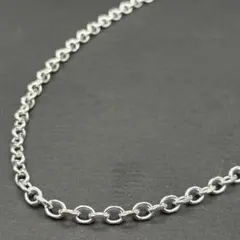 【イタリア製】 シルバー 925 シンプル チェーン ネックレス 6mm