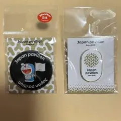 日本館ピンバッジ【非売品】大阪関西万博 大阪関西万博ピンバッジ＆シール2枚（寄付者のみ配布の非売品