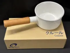 【未使用】野田琺瑯　12cm ミルクパン　クルール　ホワイト　片手鍋　ホーローのサムネイル