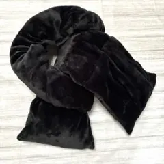 ブラックダウンマフラー 3way ポケット付き