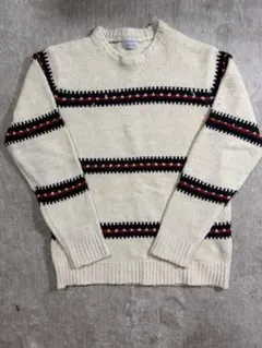 RINALD アイボリー ストライプ ニット M