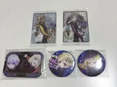 ツイステ ヴィル ルーク エペル カリム カード 缶バッジ セット