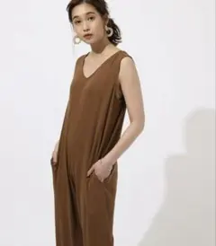 AZUL by moussy リブスリーブレスオールインワンのサムネイル