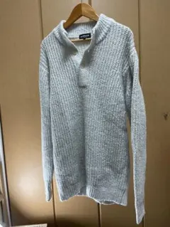 McGREGOR マクレガー　コットンウールニット　ライトグレー　ホワイト