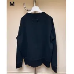 新品 L マルジェラ 25ss リバース加工ロゴスウェット 黒 19105 - メルカリ