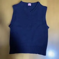 ネイビー Vネック スクールベスト サイズ2