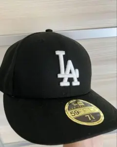 NEWELA LA 59FIFTY ブラックキャップ 7 3/8