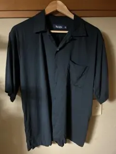 WAIPER.inc コットンレーヨン オープンカラーシャツ ソリッドカラー