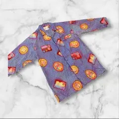 Goods ルームウェア　長袖　フリーサイズ　ブルー　キューピー
