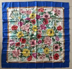 Gianni Versace 大判コットンストール 花柄 イタリア製 - メルカリ