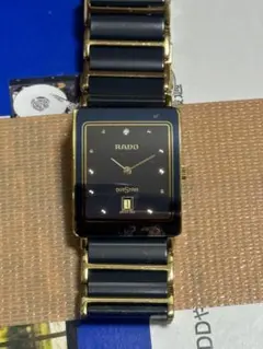 RADO daistar 腕時計 ブラック/ゴールド