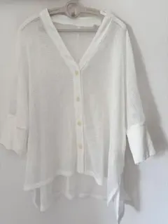 BEAMS HEART. メッシュ Vネック カーディガン 新品未使用のサムネイル