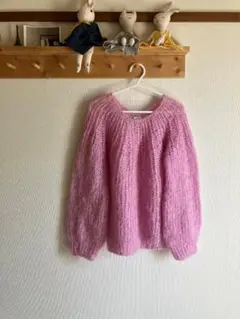 Maiami basic ピンク ニットセーター バルーンスリーブ