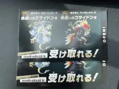 現物即発送　色違い　ミライドン　コライドン　2点