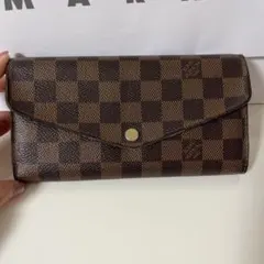 ルイ・ヴィトン ダミエ・エベヌ ポルトフォイユ・サラ 長財布 B1016 ルイ・ヴィトン ダミエ・エベヌ ポルトフォイユ・サラ 長財布 B1016