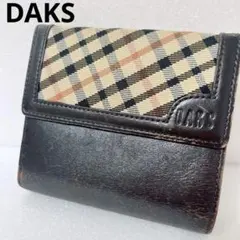 新品未使用　DAKS ダックス　財布　ウォレット　レザー　三つ折り 2025年最新】Daks 三つ折り財布の人気アイテム - メルカリ