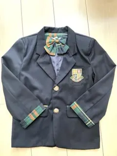 【卒園式・入学式】制服4点セット 120cm ブレザー＋スカート＋シャツ＋ニット