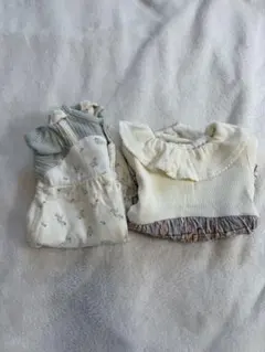 【80cm】フラワープリント ロンパース ベビー 女の子 ナチュラル　まとめ売り