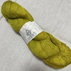 ABTISTINCTOメリノウール シルク 毛糸 黄緑系800m