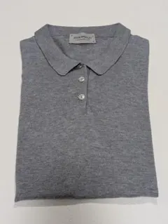 【JOHN SMEDLEY】 ジョンスメドレー ユニセックスポロシャツ グレーMのサムネイル