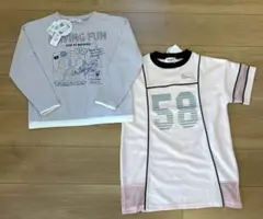 新品 タグ付き 長袖 ロンT＆半袖 Tシャツ 女の子 トップス 可愛い ギャル
