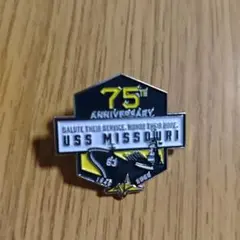 USS Missouri 75周年記念ピンバッジ