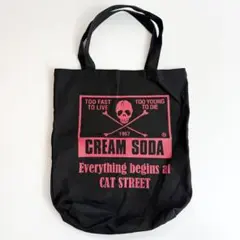 CREAMSODA クリームソーダ トートバッグ PIMK DRAGON スカル
