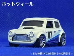 Hotwheels Mini Cooper 白