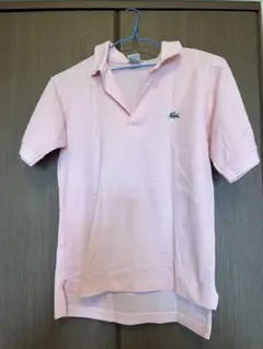 ラコステ シュミーズ ポロシャツ L1212 ピンク XL 80s タグ付未使用 ラコステ シュミーズ ポロシャツ L1212 ピンク XL 80s タグ付未