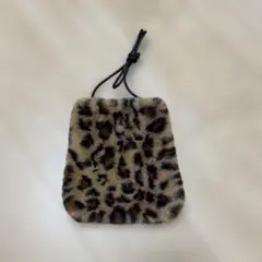 ヒョウ柄ファー ショルダーバッグ