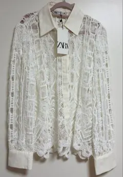 ZARA レースシャツ 長袖