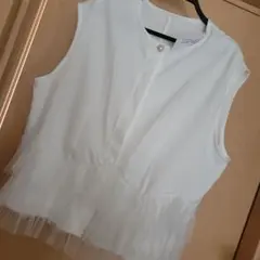 フリル付き ベスト4L