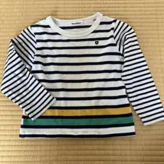 familiar ストライプ 長袖 ロングTシャツ　110cm