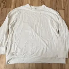 ユニクロ　ソフトニットフリースクルーネックＴ　XL ホワイト