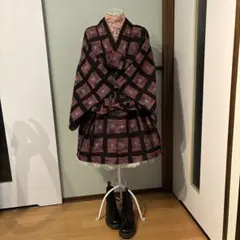 ぶんぶく様 和洋折衷コーデ　着物コスプレ　大正浪漫風　パニエandベルト付きのサムネイル